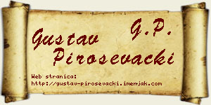 Gustav Piroševački vizit kartica